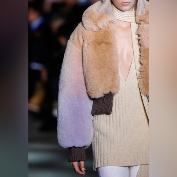 Marc Jacobs Fall 2014 Runway Mauve Degrade Ombre Fox Fur - Picture 7 of 16